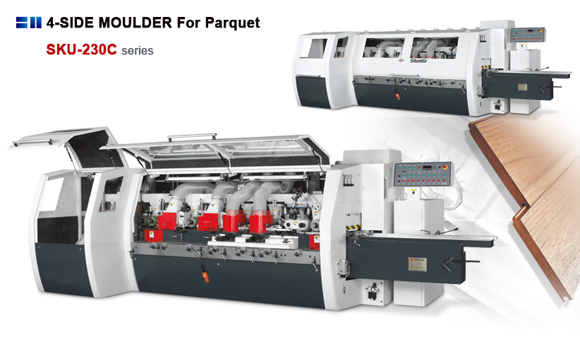 4-side moulder for parquet